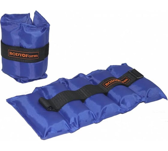 Универсальный утяжелитель BODYFORM синий, 2 шт х 600 гр BF-WUN01/blue/2-600