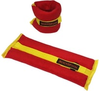 Флисовый утяжелитель BODYFORM красный, 2 шт х 500 гр BF-WUN04/red/2-500