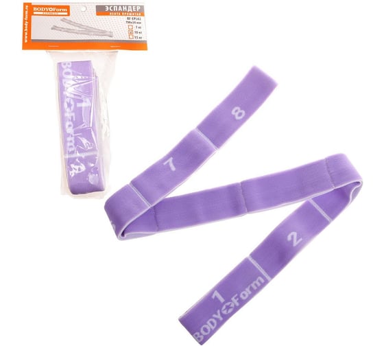 Эспандер BODYFORM 79  см., фиолетовый, 10 кг BF-EPL02-79sm violet 10kg