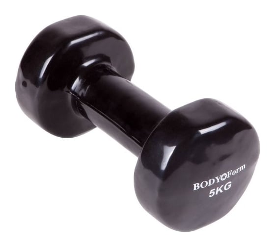 Виниловая гантель BODYFORM 1 шт., 5 кг BF-DV01/5kg 1