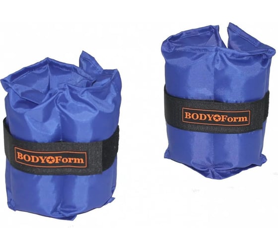 Универсальный утяжелитель BODYFORM синий, 2 шт х 2000 гр BF-WUN01/blue/2-2000