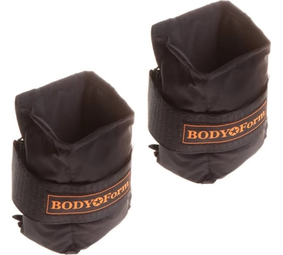 Универсальный утяжелитель BODYFORM черный, 2 шт х 400 гр BF-WUN01/black/2-400