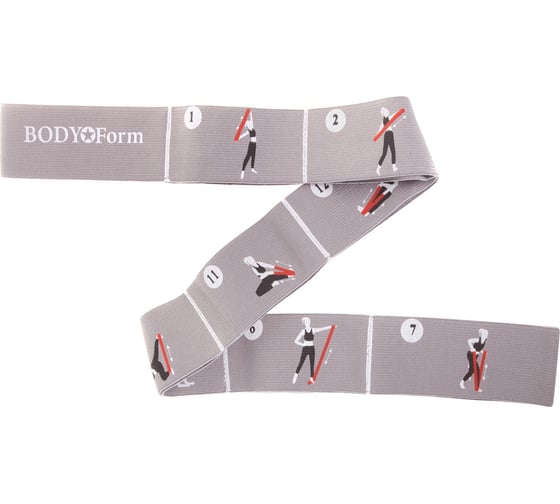 Эспандер BODYFORM 83 см, серый BF-EPL01-83sm/grey