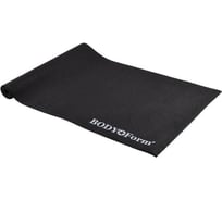 Гимнастический коврик BODYFORM 173х61х0.4 см, черный BF-YM01/173-61-0,4/black