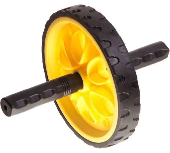 Гимнастический ролик BODYFORM черно-желтый BF-WG01/BlackYellow