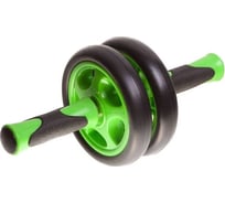 Гимнастический ролик BODYFORM черно-зеленый BF-WG03/BlackGreen