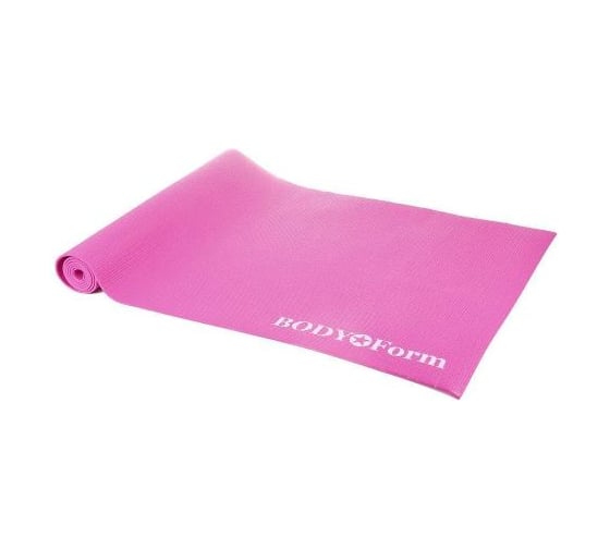 Гимнастический коврик BODYFORM 173х61х0,4 см, розовый BF-YM01/173-61-0,4/pink 1