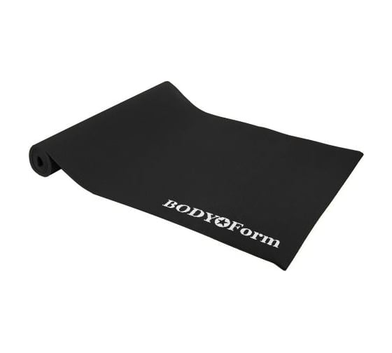 Гимнастический коврик BODYFORM 173х61х0,3 см, черный BF-YM01/173-61-0,3/black