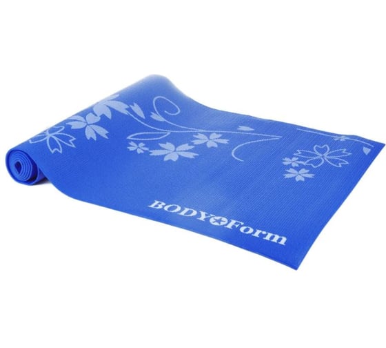 Гимнастический коврик BODYFORM 173х61х0,3 см, синий BF-YM02/173-61-0,3/blue 1