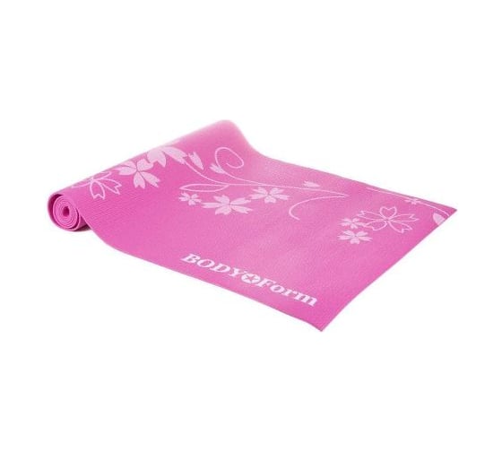 Гимнастический коврик BODYFORM 173х61х0,4 см, розовый BF-YM02/173-61-0,4/pink