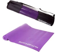 Гимнастический коврик в чехле BODYFORM 173х61х0,4 см, фиолетовый BF-YM01C/173-61-0,4/violet