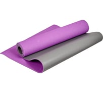 Коврик для йоги и фитнеса BRADEX SF 0689 190х61х0.6 см, двухслойный фиолетовый