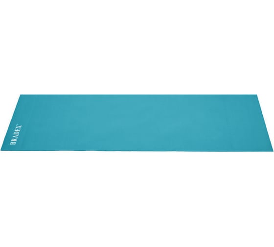 Коврик для йоги и блок BRADEX 173х61х0,3 см, бирюзовый, с чехлом SF 0809