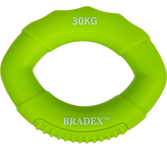 Кистевой эспандер BRADEX 30 кг, овальной формы, зеленый SF 0574 1