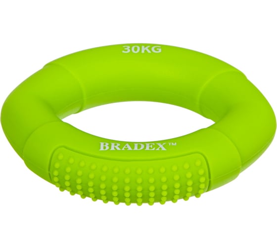Кистевой эспандер BRADEX 30 кг, овальной формы, зеленый SF 0574