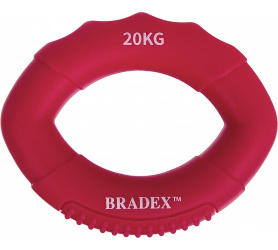 Кистевой эспандер BRADEX 20 кг, овальной формы, розовый SF 0573