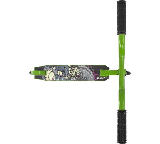 Трюковый самокат BRADEX, колеса 100мм, зеленый SF 0656