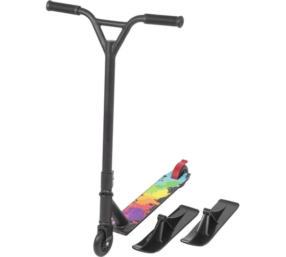 Самокат 2 в 1 с лыжами и колесами BRADEX SF 0660