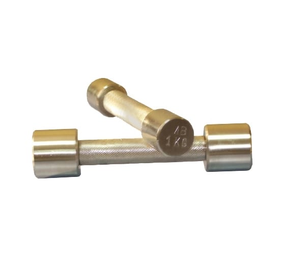 Неразборная гантель Barbell Фитнесс 1 кг, хром 235 1
