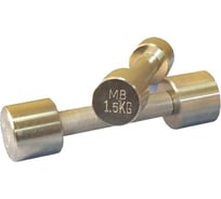Неразборная гантель Barbell Фитнесс 1.5 кг, хром 236