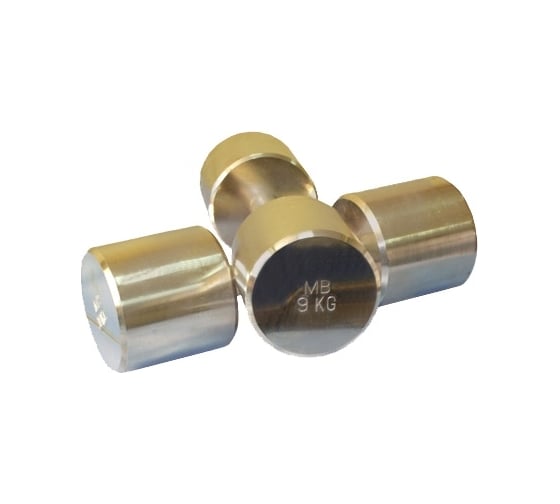 Неразборная гантель Barbell Фитнесс 9 кг, хром 246