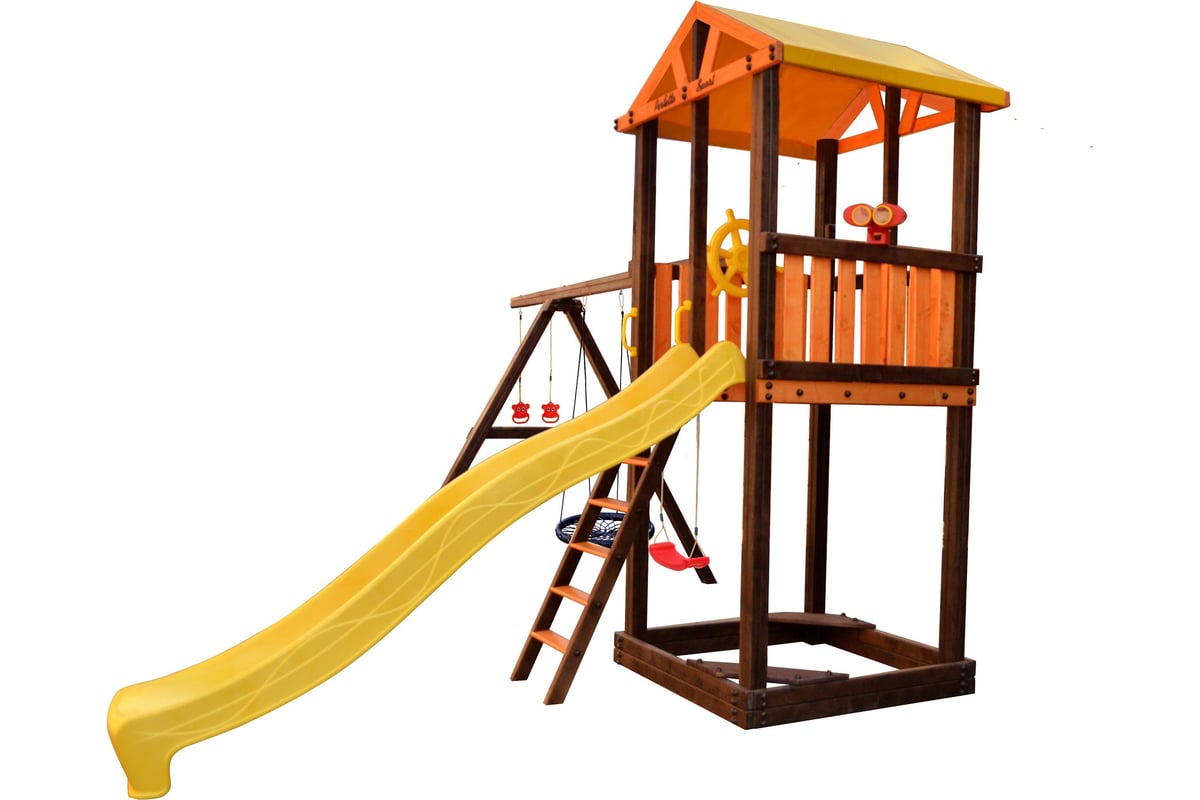 Игровой комплекс (ИК) Perfetto Sport «Pitigliano-3» + качели Паутина ...