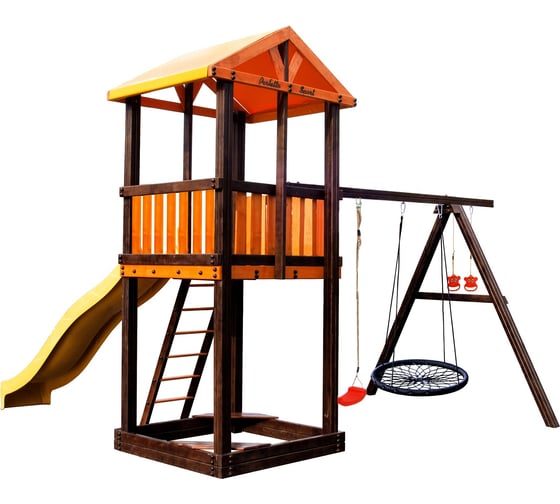 Игровой комплекс (ИК) Perfetto Sport «Pitigliano-3» + качели Паутина СГ000004974