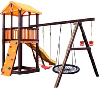 Игровой комплекс (ИК) Perfetto Sport «Pitigliano-4» + качели Паутина СГ000004975