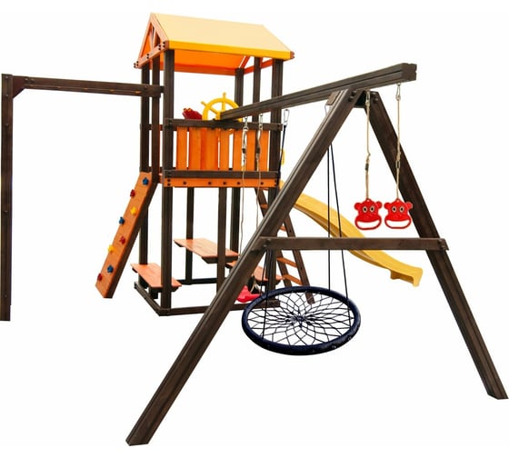 Игровой комплекс (ИК) Perfetto Sport «Bari-7» + качели Паутина СГ000005022