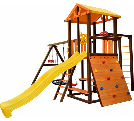 Игровой комплекс (ИК) Perfetto Sport «Bari-8» + качели Паутина СГ000005023