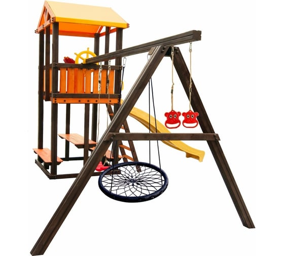 Игровой комплекс (ИК) Perfetto Sport «Bari-3» + качели Паутина СГ000005004