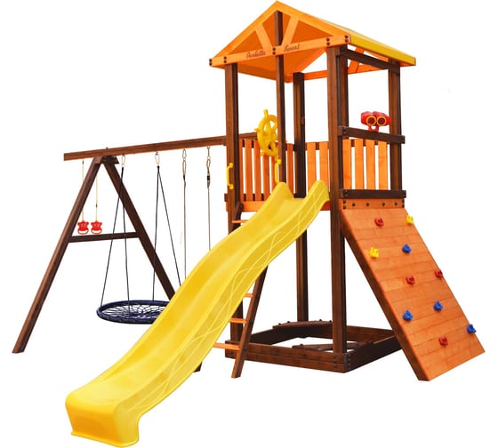 Игровой комплекс (ИК) Perfetto Sport «Pitigliano-5» + качели Паутина СГ000004976
