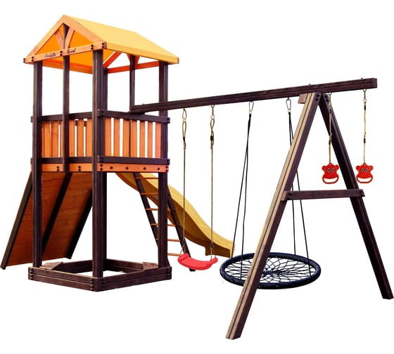 Игровой комплекс (ИК) Perfetto Sport «Pitigliano-5» + качели Паутина СГ000004976