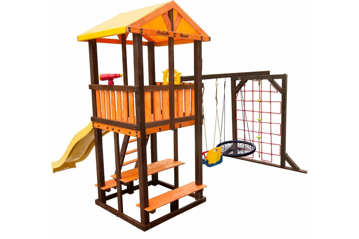 Игровой комплекс (ИК) Perfetto Sport «Bari-9» + качели Паутина ...