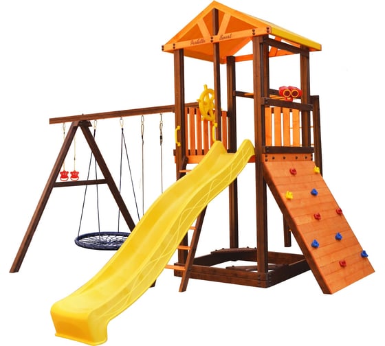 Игровой комплекс (ИК) Perfetto Sport «Pitigliano-8» + качели Паутина СГ000004982