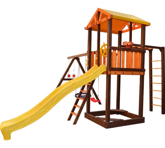 Игровой комплекс (ИК) Perfetto Sport «Pitigliano-6» + качели Паутина СГ000004980