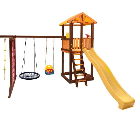 Игровой комплекс (ИК) Perfetto Sport «Pitigliano-9» + качели Паутина СГ000004992 1
