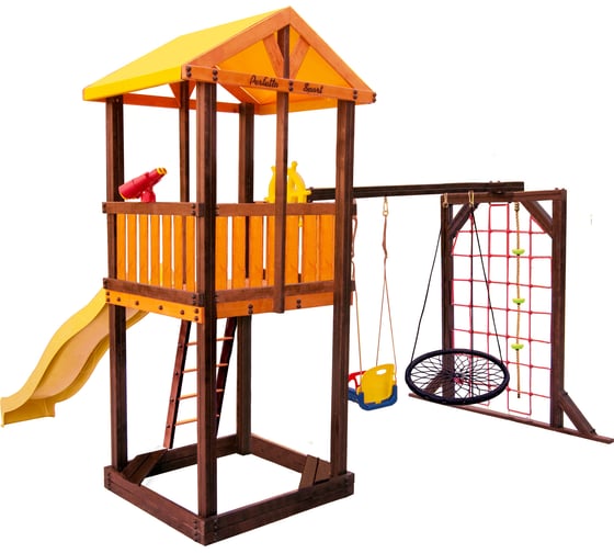 Игровой комплекс (ИК) Perfetto Sport «Pitigliano-9» + качели Паутина СГ000004992