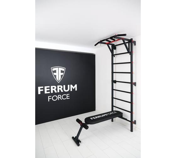 Шведская стенка FerrumForce F3 черный/красный F030010-1 1