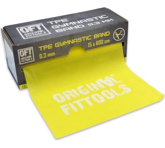 Ленточный эспандер Original FitTools TPE 6000х150х0.3 мм FT-TPEROLL-0.3