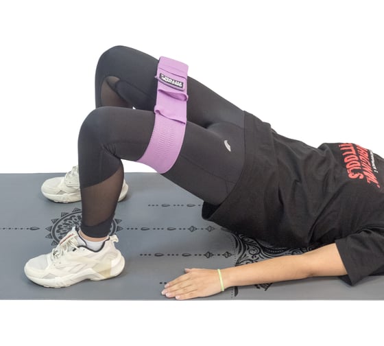 Регулируемый мини-эспандер Original FitTools фиолетовый FT-HIPBND-PP