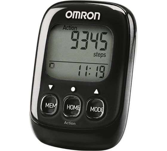 Электронный шагомер OMRON черный HJ-325-EBK 1
