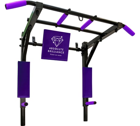 Турник-брусья Absolute Champion Профи с переворотом, черный, Absolute Brilliance АЧ 7810