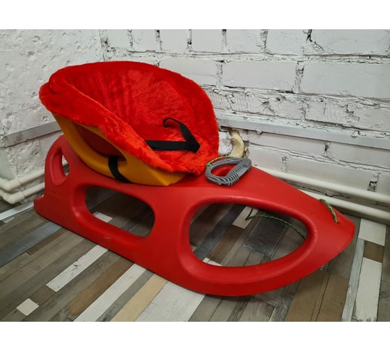Санки с сиденьем и матрасиком Asplast 2KIDS красные 2K-103-005