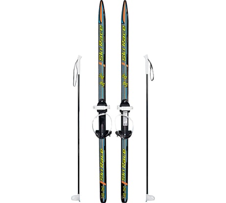 Подростковые лыжи Cicle Ski Race, 140 см, с палками 105 см 4630035332485