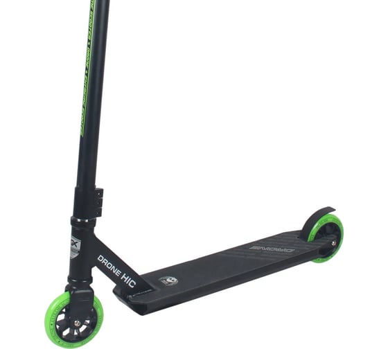 Трюковый самокат RGX черный/зеленый DRONE2.0HIC/BlackGreen