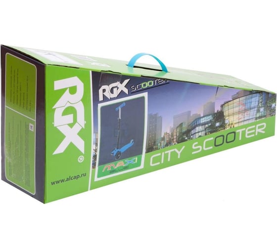 Самокат RGX синий MAXILED/blue