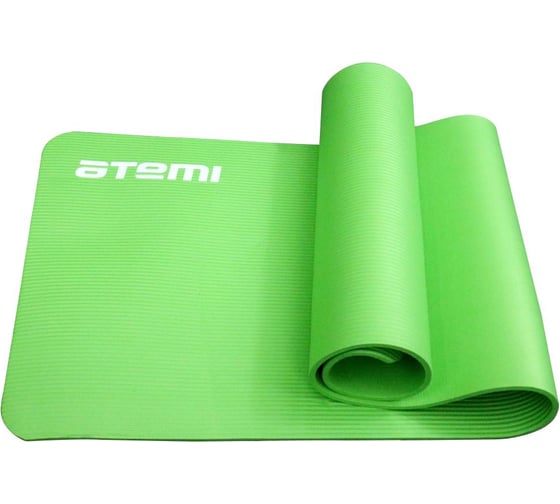 Коврик для йоги и фитнеса ATEMI AYM05GN, NBR, 183x61x1.0 см, зелёный 00-00005947