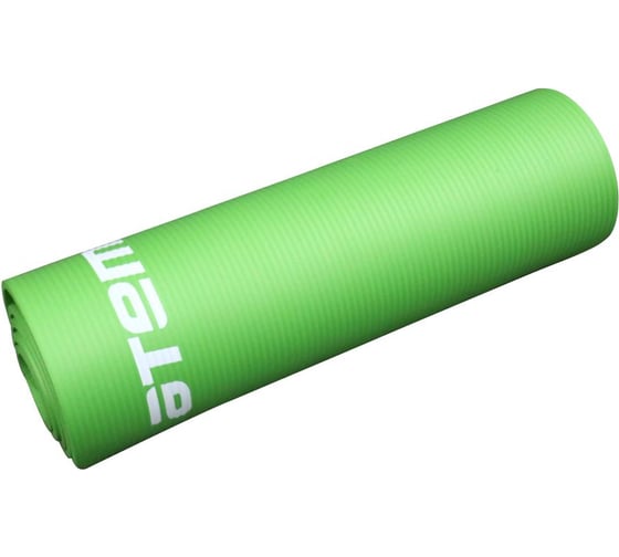 Коврик для йоги и фитнеса ATEMI AYM05GN, NBR, 183x61x1.0 см, зелёный 00-00005947