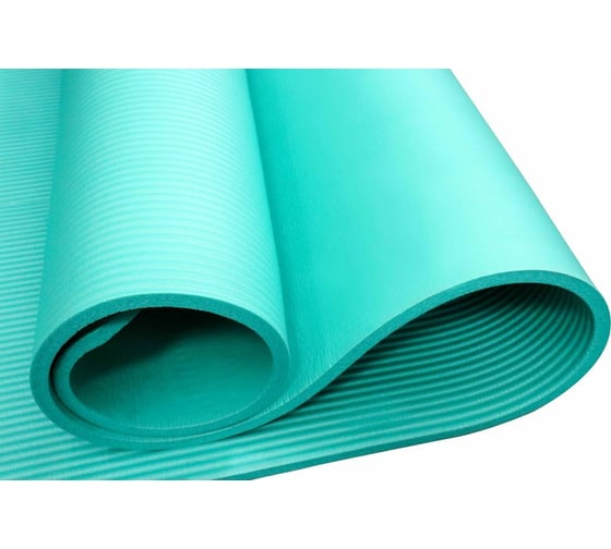 Коврик для йоги и фитнеса ATEMI AYM05BE, NBR, 183x61x1.0 см, голубой 00-00005946